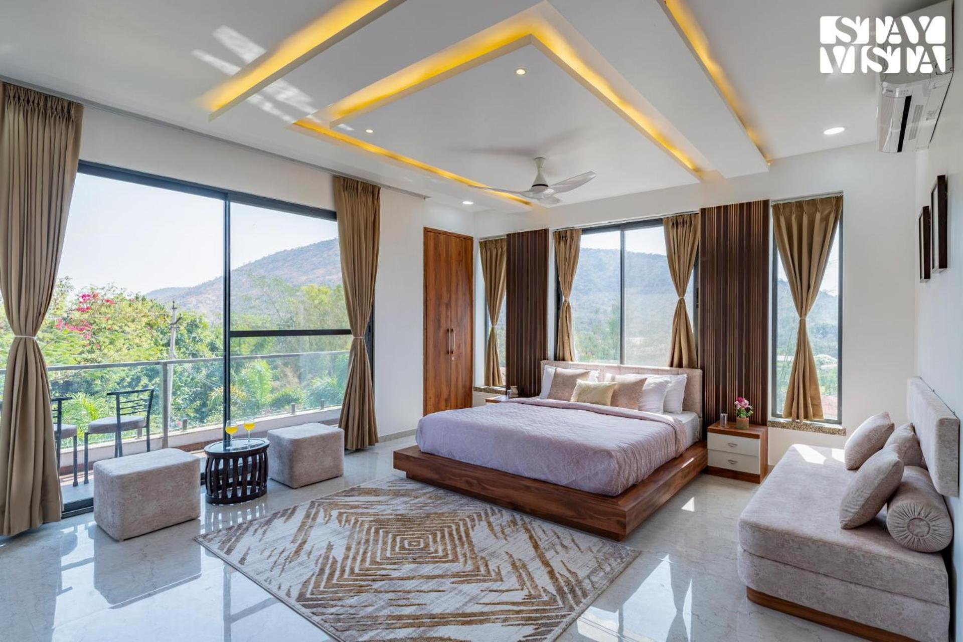 Stayvista'S Bella Dream - Mountain-View With Outdoor Pool, Lawn Featuring A Gazebo & Indoor Games Udaipur Exterior photo